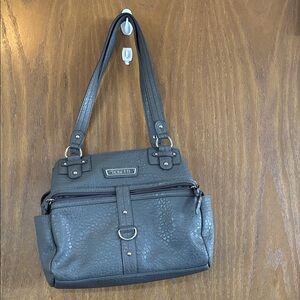 Rosetti Charcoal Textured Shoulder Bag